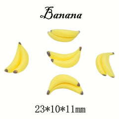 10Pcs 1 12 Dollhouse Fruit Banana Dolls House Food Accessories Toys