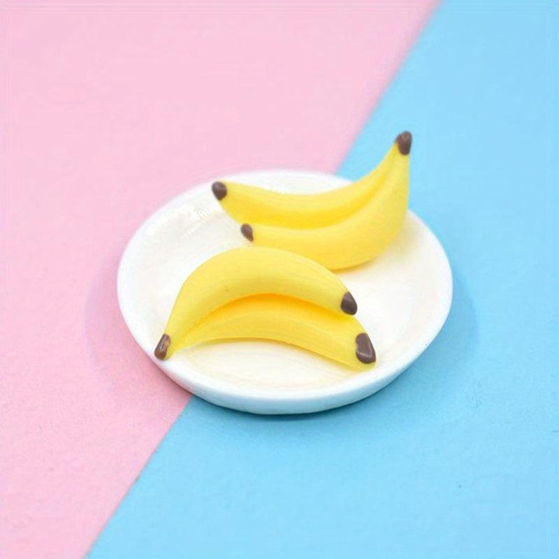 10Pcs 1 12 Dollhouse Fruit Banana Dolls House Food Accessories Toys