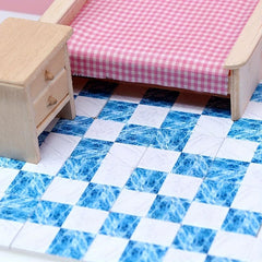 Transform Your Home with 9-Piece Dollhouse Floor Tiles