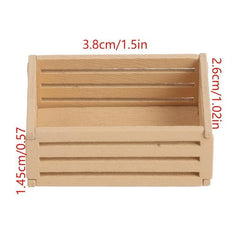 Mini Wood Frame Fruit Frame Model Scene Decoration Ornament