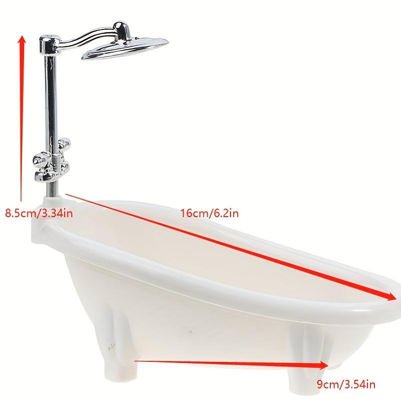 Mini Bathtub Furniture Toy for Dollhouse Decoration