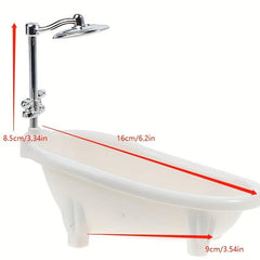 Mini Bathtub Furniture Toy for Dollhouse Decoration