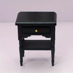 Dollhouse Wooden Bedside Cupboard Mini Furniture Night Table