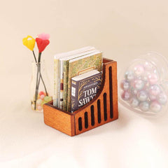 Dollhouse Furniture Bookcase Shelf Storage 1:12 Model