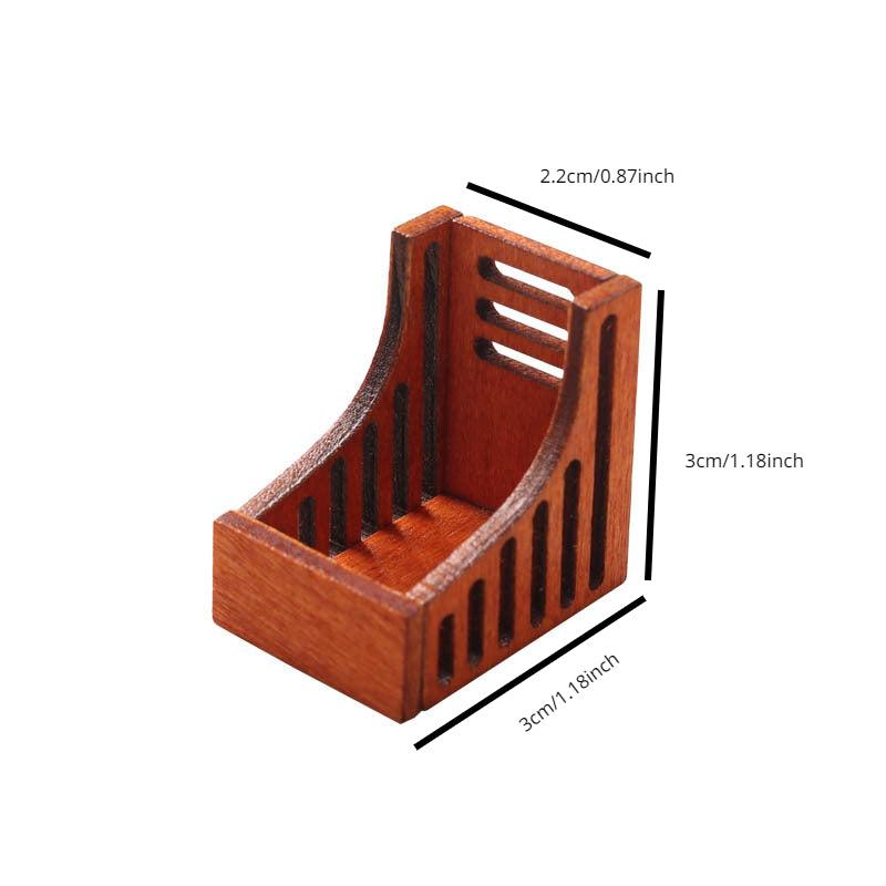 Dollhouse Furniture Bookcase Shelf Storage 1:12 Model