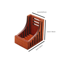 Dollhouse Furniture Bookcase Shelf Storage 1:12 Model