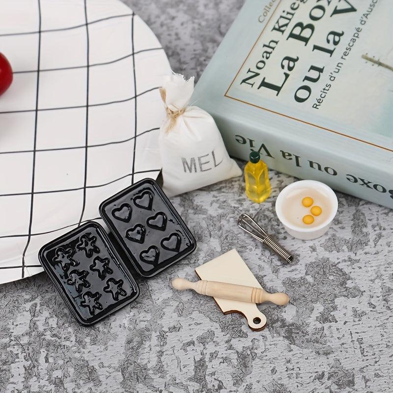 8pc Baked Prop Dollhouse Kitchen Supplies Halloween Thanksgiving Christmas