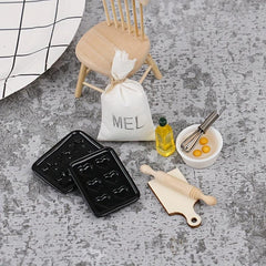 8pc Baked Prop Dollhouse Kitchen Supplies Halloween Thanksgiving Christmas