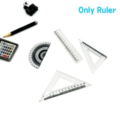 Dollhouse Mini Triangle Ruler Simulation Micro Creative Learning Supplies
