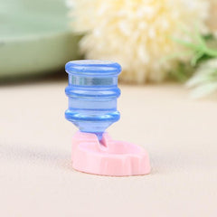 Dollhouse Mini Pet Water Dispenser Furniture Decor Ornaments Pretend Play Toys