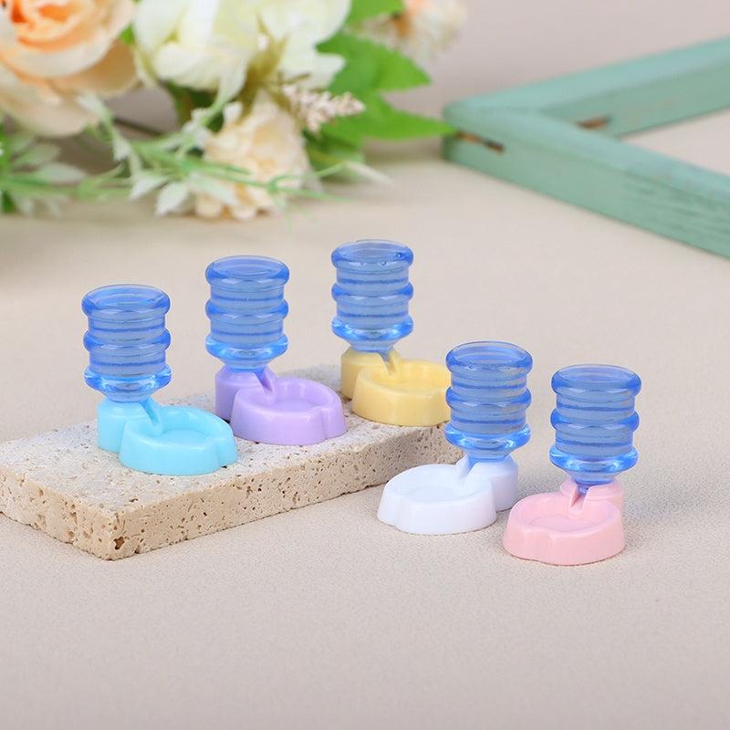 Dollhouse Mini Pet Water Dispenser Furniture Decor Ornaments Pretend Play Toys