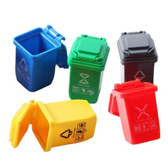 Mini Trash Can Waste Container for Dollhouse Fairy Garden
