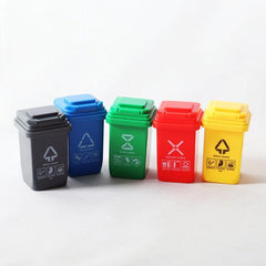 Mini Trash Can Waste Container for Dollhouse Fairy Garden