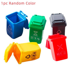 Mini Trash Can Waste Container for Dollhouse Fairy Garden