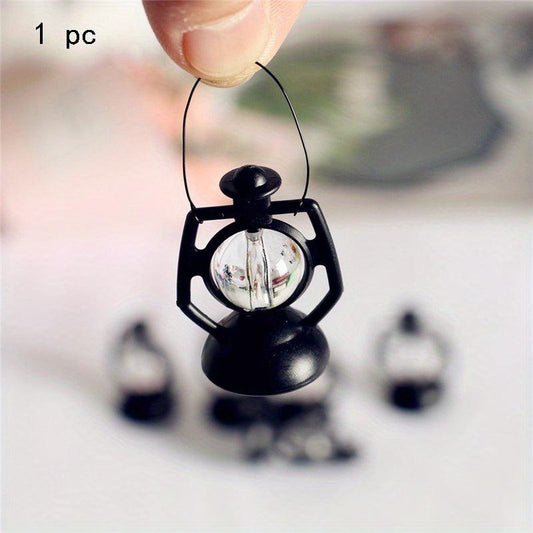 Vintage Mini Kerosene Lamp for Dollhouse Decor