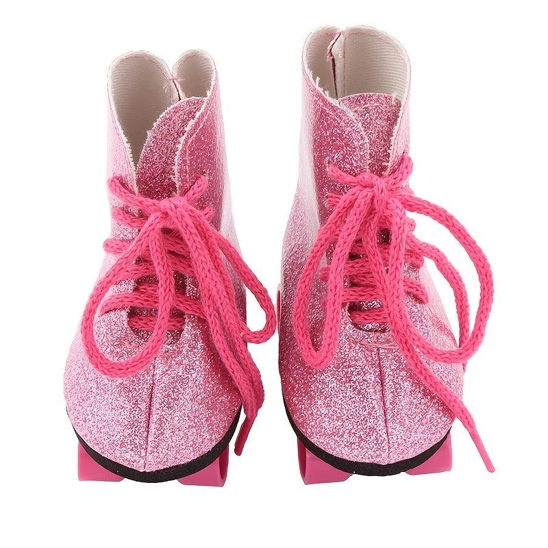 Roller Skate Fun for Kids 18 Dolls Shoes & Access...