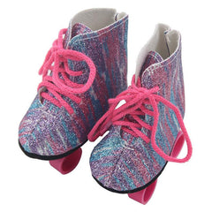 Roller Skate Fun for Kids 18 Dolls Shoes & Access...