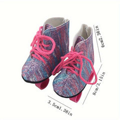 Roller Skate Fun for Kids 18 Dolls Shoes & Access...