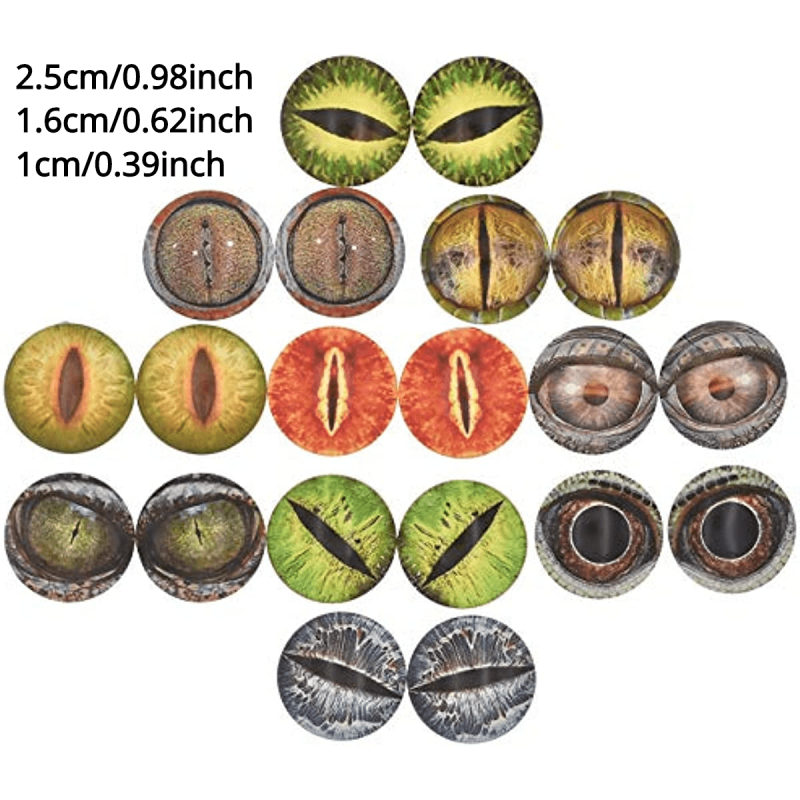 10 Pairs of Luminous Doll Glass Eye Beads - Perfect Kid's Toy