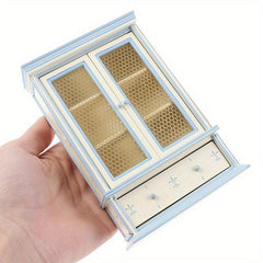 1:12 Dollhouse Kitchen Furniture Cupboards Display Cabinet