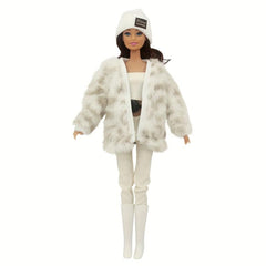 Leopard Squishy Long Sweater for 11 8in Dolls