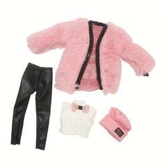 Leopard Squishy Long Sweater for 11 8in Dolls