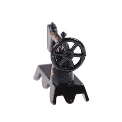 Mini Dollhouse Metal Sewing Machine Ornament