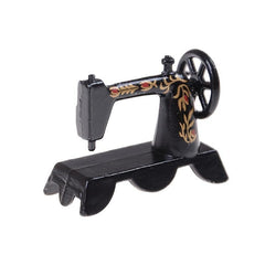 Mini Dollhouse Metal Sewing Machine Ornament