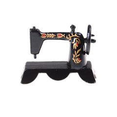 Mini Dollhouse Metal Sewing Machine Ornament