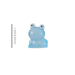 Glow in the Dark Frog Figurines 21Pcs Mini Frogs Garden Decoration Crafts