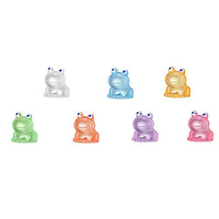 Glow in the Dark Frog Figurines 21Pcs Mini Frogs Garden Decoration Crafts