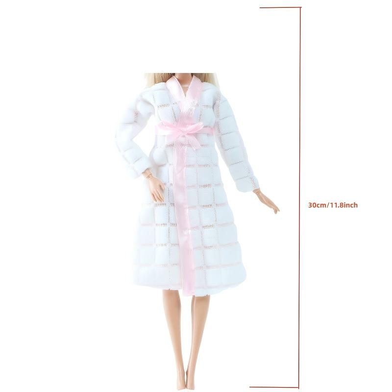 Doll Bathrobe Homewear Set - Daily Bathing Wear Clothes for 11 8inch Doll
