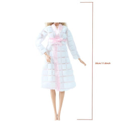 Doll Bathrobe Homewear Set - Daily Bathing Wear Clothes for 11 8inch Doll