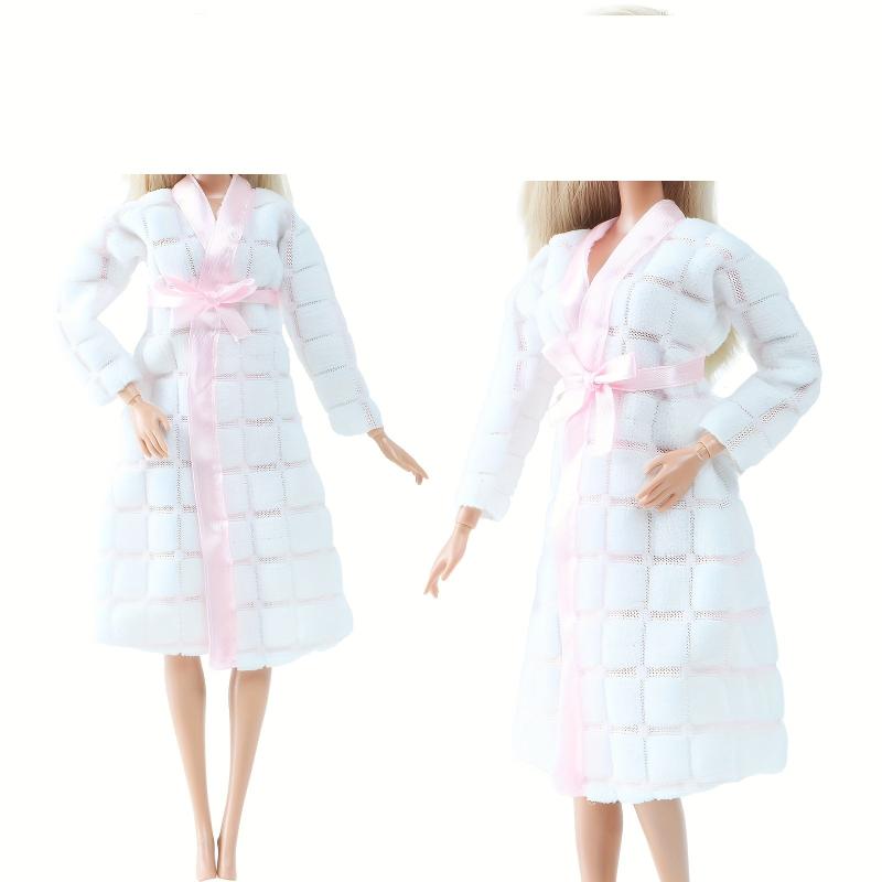 Doll Bathrobe Homewear Set - Daily Bathing Wear Clothes for 11 8inch Doll