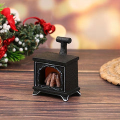 Doll House Halloween Mini Lighting Fireplace Scene Decoration