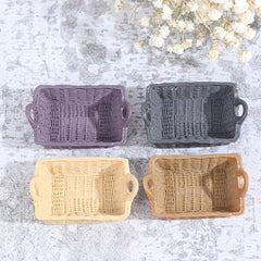 1:12 Scale Dollhouse Resin Storage Basket