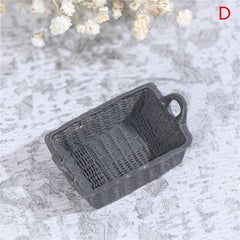 1:12 Scale Dollhouse Resin Storage Basket