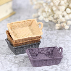 1:12 Scale Dollhouse Resin Storage Basket