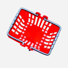 4pcs Mini Shopping Basket Dollhouse Decor Furniture Kids Pretend Play Toys