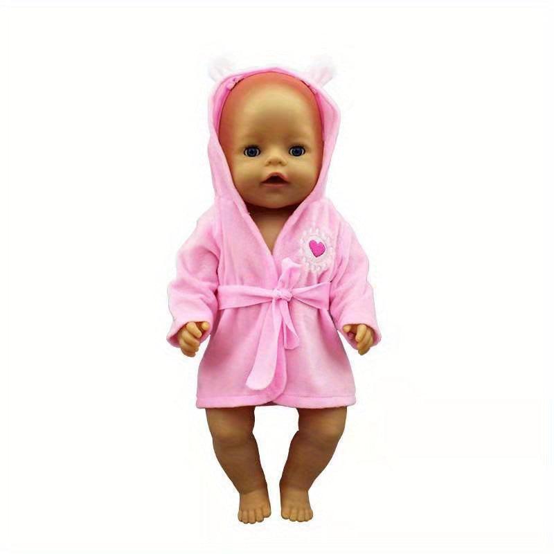17 Inch Doll Love Bathrobe Newborn Doll Clothes Children's Holiday