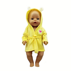 17 Inch Doll Love Bathrobe Newborn Doll Clothes Children's Holiday