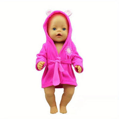17 Inch Doll Love Bathrobe Newborn Doll Clothes Children's Holiday