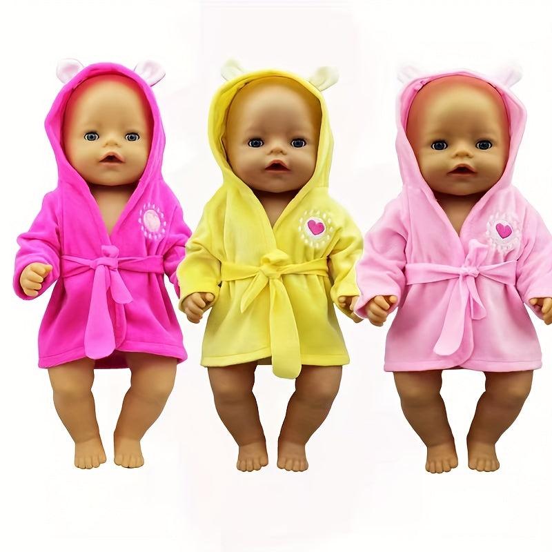 17 Inch Doll Love Bathrobe Newborn Doll Clothes Children's Holiday