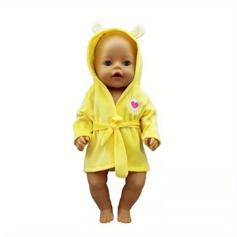 17 Inch Doll Love Bathrobe Newborn Doll Clothes Children's Holiday