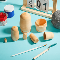 DIY Wooden Matryoshka Nesting Dolls Kit for Kids