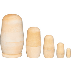 DIY Wooden Matryoshka Nesting Dolls Kit for Kids