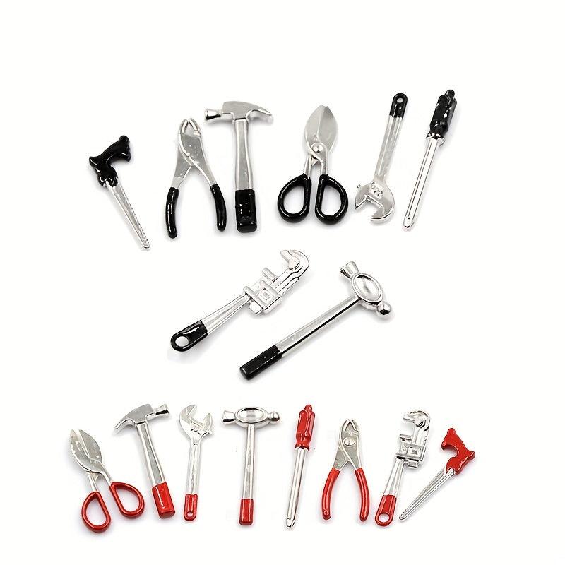 1:12 Scale Metal Hand Tools Set Dolls House Accessories