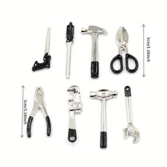 1:12 Scale Metal Hand Tools Set Dolls House Accessories
