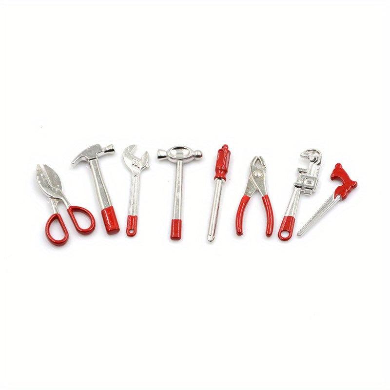 1:12 Scale Metal Hand Tools Set Dolls House Accessories