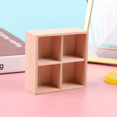 1:12 Dollhouse Wood Display Cabinet Storage Showcase Model